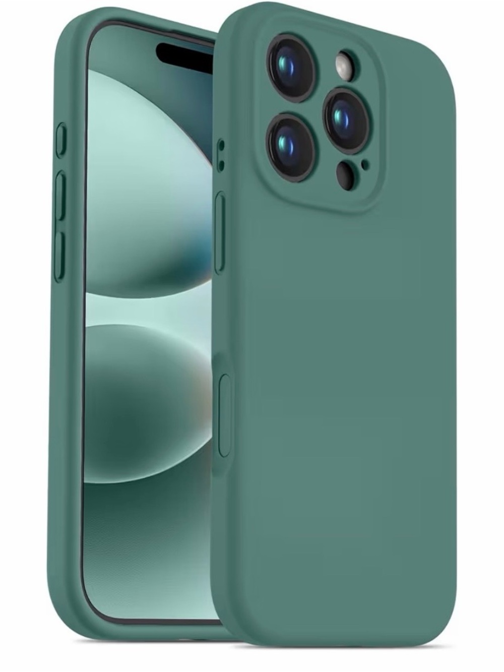 Pine Green iPhone 16 Pro Max Case Camera Control Button Coverage